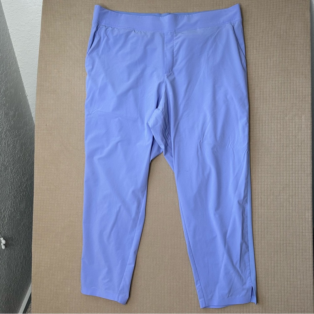 Athleta Brooklyn Womens Ankle Pant, Victorian Periwinkle Size 20 Loose Fit